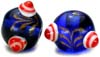 Round Dotted Beads - click here for large view